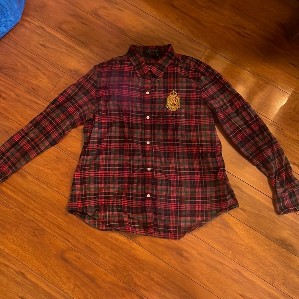 Ralph Lauren plaid button up size XL
